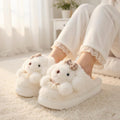 Plush Puppy Dog Slippers | Cozy Winter Indoor Animal House Shoes | SoftSlipsy