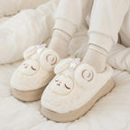 Plush Lamp Slippers | Cozy Indoor House Shoes, Winter Warmth | SoftSlipsy