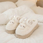Plush Lamp Slippers | Cozy Indoor House Shoes, Winter Warmth | SoftSlipsy