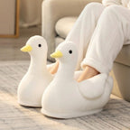 Plush Goose Slippers | Cozy Animal House Shoes, Winter Indoor Comfort |SoftSlipsy