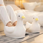 Plush Goose Slippers | Cozy Animal House Shoes, Winter Indoor Comfort |SoftSlipsy