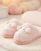 Cozy Plush Lamb Slippers | Warm Sheep Indoor House Shoes Women | SoftSlipsy