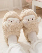 Cozy Plush Lamb Slippers | Warm Sheep Indoor House Shoes Women | SoftSlipsy