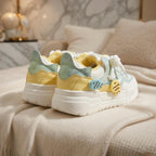 SoftSlipsy Pastel Platform Sneakers Women | Chunky Kawaii Lace Up Shoes | Soft Girl