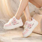SoftSlipsy Cat Paw Platform Sneakers | Kawaii Pastel Korean Harajuku Style Shoes