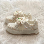 SoftSlipsy Kawaii Cat Platform Sneakers | Pastel Chunky Cartoon Shoes