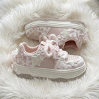 SoftSlipsy Kawaii Cat Platform Sneakers | Pastel Chunky Cartoon Shoes