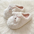 Cozy Plush Lamb Slippers | Warm Sheep Indoor House Shoes Women | SoftSlipsy