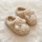 Cozy Plush Lamb Slippers | Warm Sheep Indoor House Shoes Women | SoftSlipsy