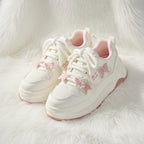 SoftSlipsy butterfly Platform Sneakers Women | Butterfly Floral Chunky Trainers