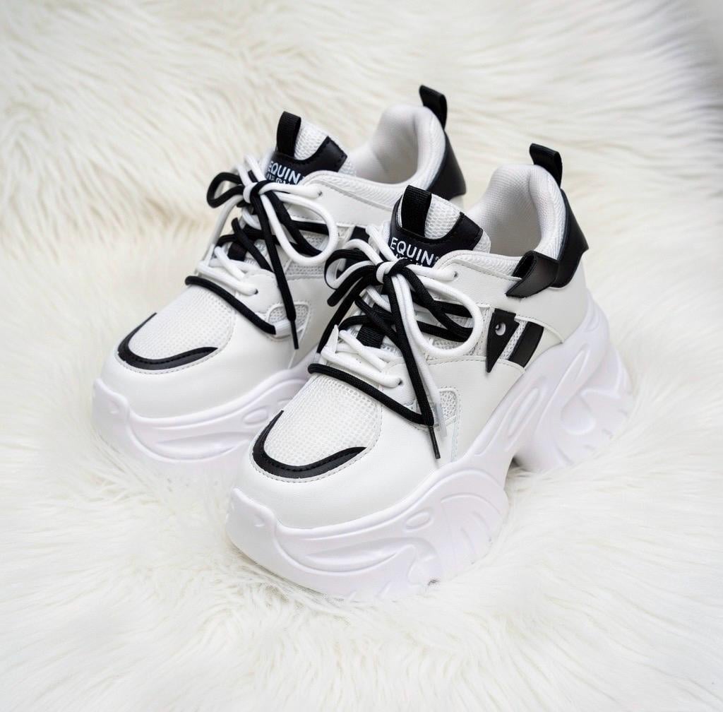 SoftSlipsy 10.5CM. Chunky Platform Sneakers Women, Height Increasing, White Korean Streetwear Trainers