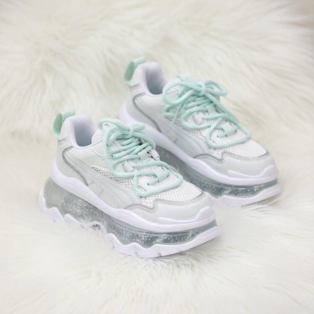 SoftSlipsy Women's Platform Sneakers, Air Cushion Sole, Height Increasing Trainers