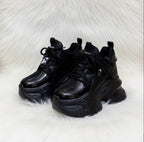 SoftSlipsy Chunky Platform Sneakers Women Height Increasing Korean Streetwear Trainers Thick Sole