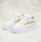 SoftSlipsy Women's Chunky Platform Sneakers: Trendy Street Style Trainers